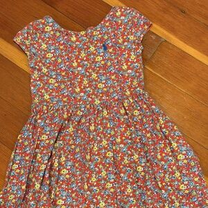 Polo Girls ShortsleevedFlower Dress Size 4/4T